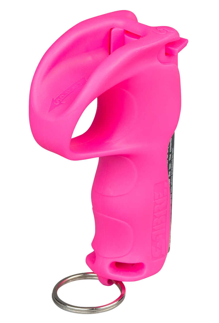 Sabre Quick Grip Pepper Spray 0.54oz 12 ft Range Pink Canister - w/Practice Spray — view 2