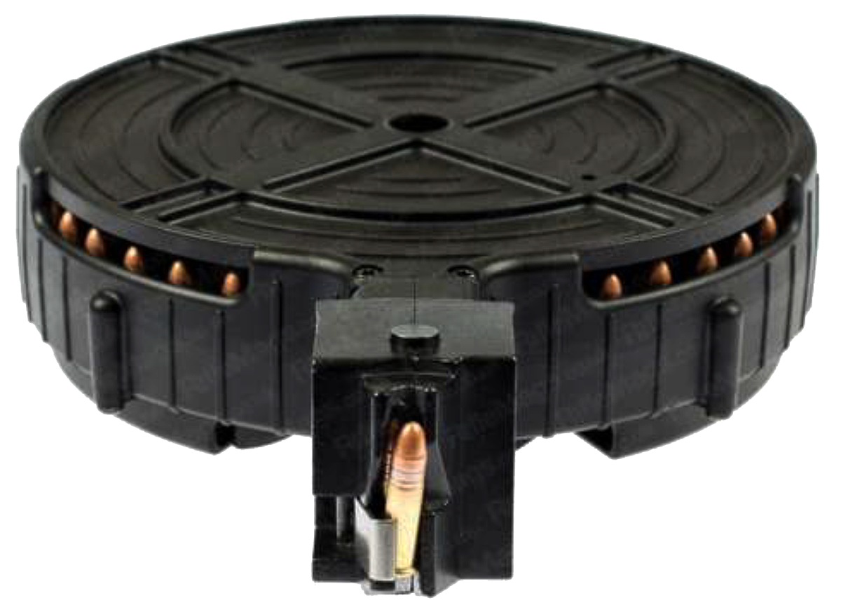 Mauser Rimfire M-15 22 LR 110rd Drum Magazine - Black Polymer — view 2