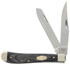 Old Timer Heritage Series Trapper 940T 3" Clip Point/Spey Plain D2 Steel Gray Wood Laminate Handle — view 2