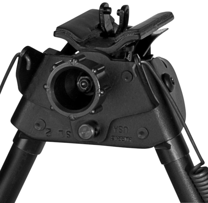 Harris S-L2 Swivel Bipod 9-13" Swivel Stud Steel/Aluminum - Self-Leveling Legs, Rubber Feet — view 2
