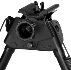 Harris S-L2 Swivel Bipod 9-13" Swivel Stud Steel/Aluminum - Self-Leveling Legs, Rubber Feet — view 2