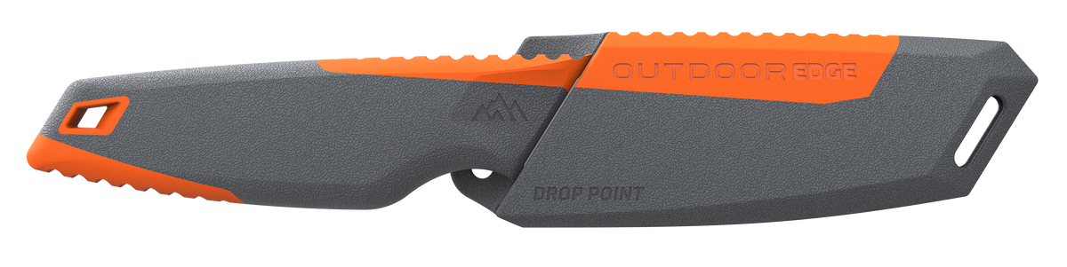 Outdoor Edge Vantex 4" Drop Point Fixed Blade Plain Edge 7Cr17MoV SS Glass-Filled Nylon Handle — view 2
