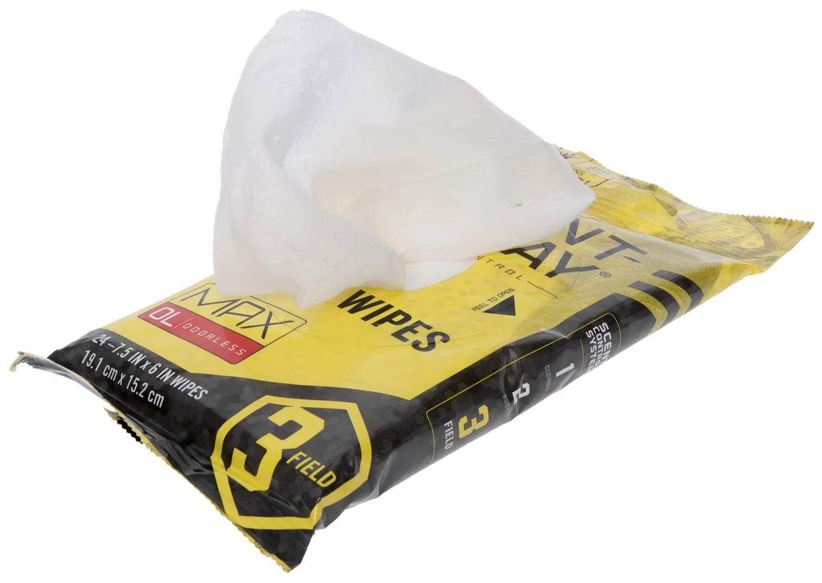 Scent-A-Way Max Field Wipes Odor Eliminator Odorless - Pkg of 24 — view 2