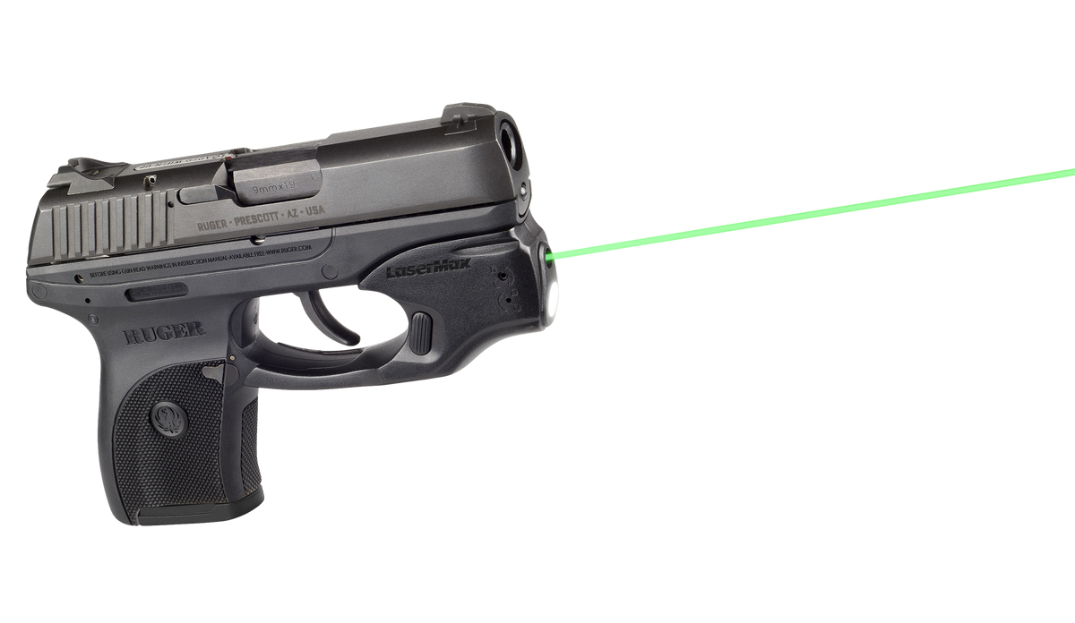 LaserMax CFLC9CG Green Ruger GripSense Light/Laser - LC9/LC9s/LC380/EC9s - 100 Lumens LED - Black — view 2