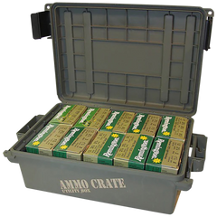 MTM Case-Gard ACR418 Ammo Crate Utility Box 12 Gauge Army Green Polypropylene — view 2
