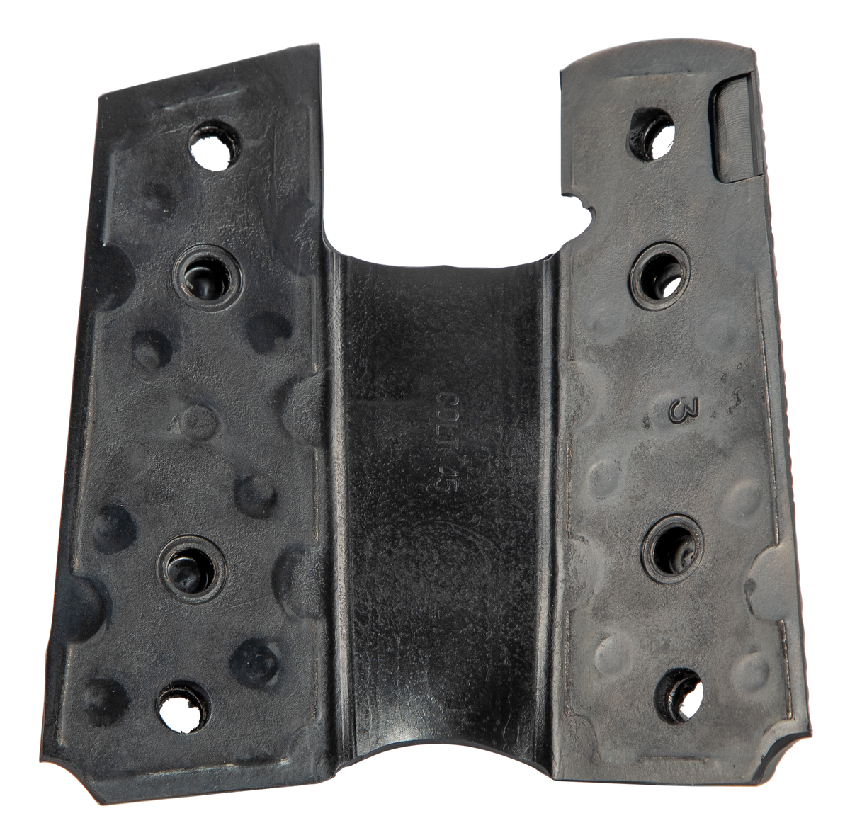 Pachmayr Signature 1911 Pistol Grip Checkered Rubber w/ Finger Grooves Black — view 2