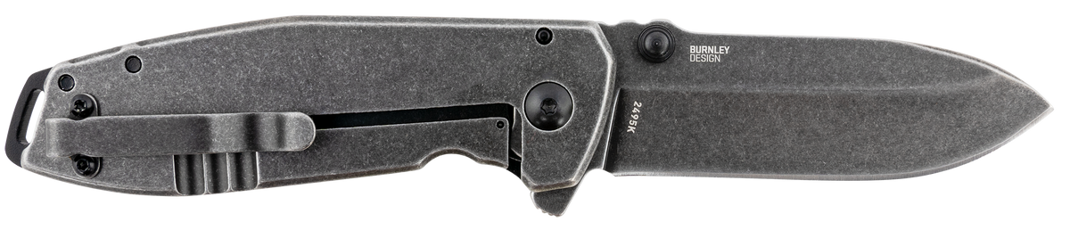 Columbia River Squid XM 2.95" Folding Drop Point Plain D2 Black Stonewashed G10/SS — view 2