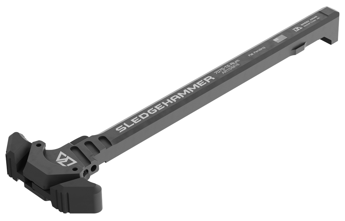 Breek Arms Latch Sledgehammer LE AR-15/M16 Ambidextrous Charging Handle - Black — view 2