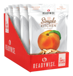 ReadyWise Simple Kitchen Freeze Dried Peaches 1 Serving Pouch - 6 Pouch Case — view 2