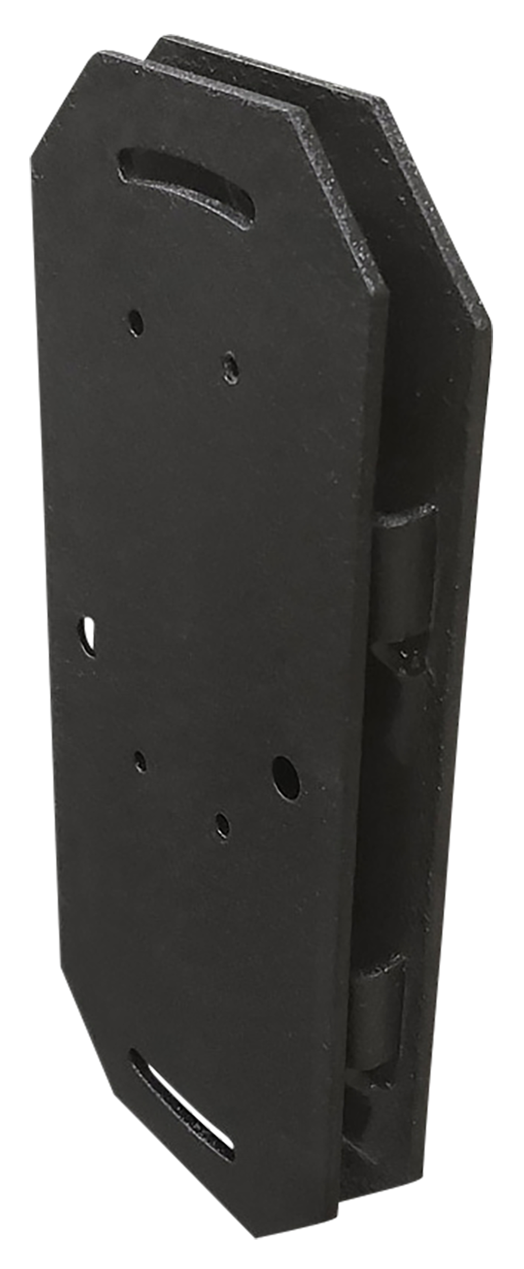 Skull Hooker Large Shoulder Flush Mount Black Steel — view 2