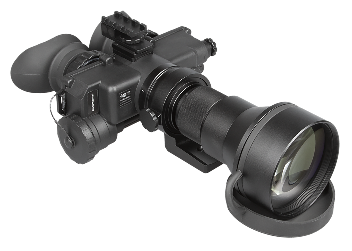 AGM Global Vision FoxBat-5 NW1 Night Vision Bi-Ocular 5x Gen 2+ White Phosphor Black — view 2