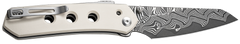 Civivi Knives Vision FG 3.54" Folding Reverse Tanto Plain Damascus Blade - Ivory G10 Handle — view 2