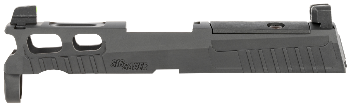 Sig Sauer P320 9mm Luger Pro-Cut Optic Ready Slide Assembly - PVD Black Stainless - XRAY3 Suppressor Sights — view 2