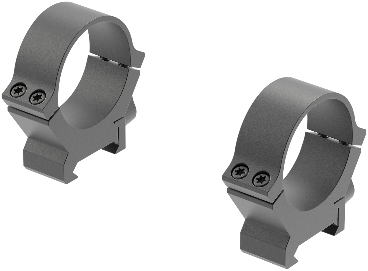 Leupold QRW2 Cross-Slot 34mm Medium Matte Black Scope Ring Set — view 2