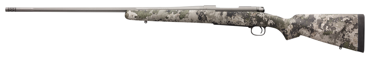 Winchester Model 70 Extreme 6.5 Creedmoor 22" 4+1 Bolt Action Rifle - TrueTimber VSX / Tungsten Gray Cerakote — view 2