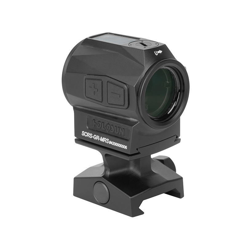 Holosun SCRS-GR MRS 1x 20mm 2 MOA Green Dot/65 MOA Circle Multi-Reticle - Black Anodized — view 2