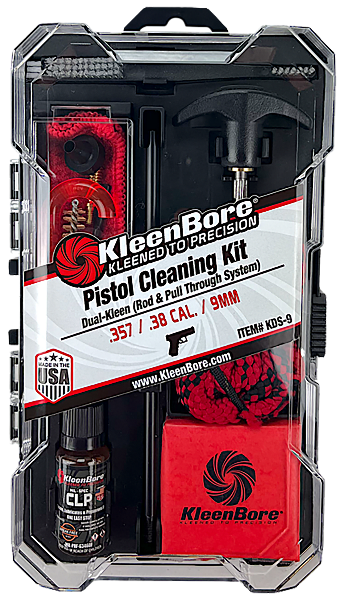 Kleen-Bore KDS-556 Dual Kleen Rod & Pull-Through Rope Cleaner 223/5.56mm 30" Rifle Cleaning Kit — view 2