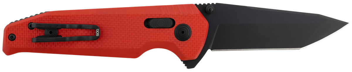 S.O.G Vision XR LTE 3.36" Folding Tanto Plain CTS XHP Red G10 Handle — view 2