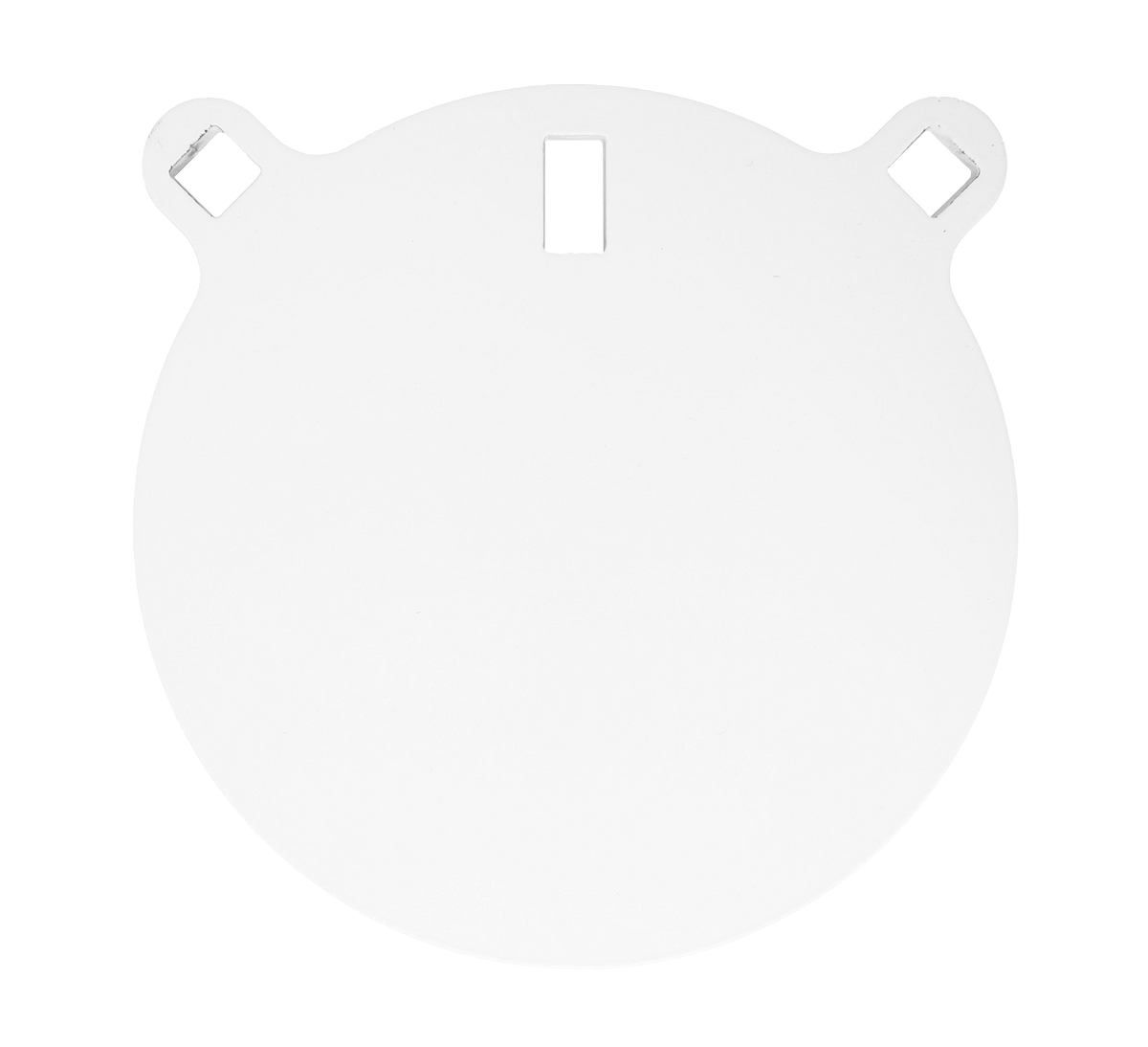 Birchwood Casey Centerfire 8" Round Gong 3/8" AR500 Steel Target - White — view 2