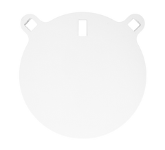 Birchwood Casey Centerfire 8" Round Gong 3/8" AR500 Steel Target - White — view 2