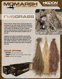 MOmarsh Invisi-Grass Olive 1.25 lb Blind Grass Bundle - Flame/Water Resistant — view 2