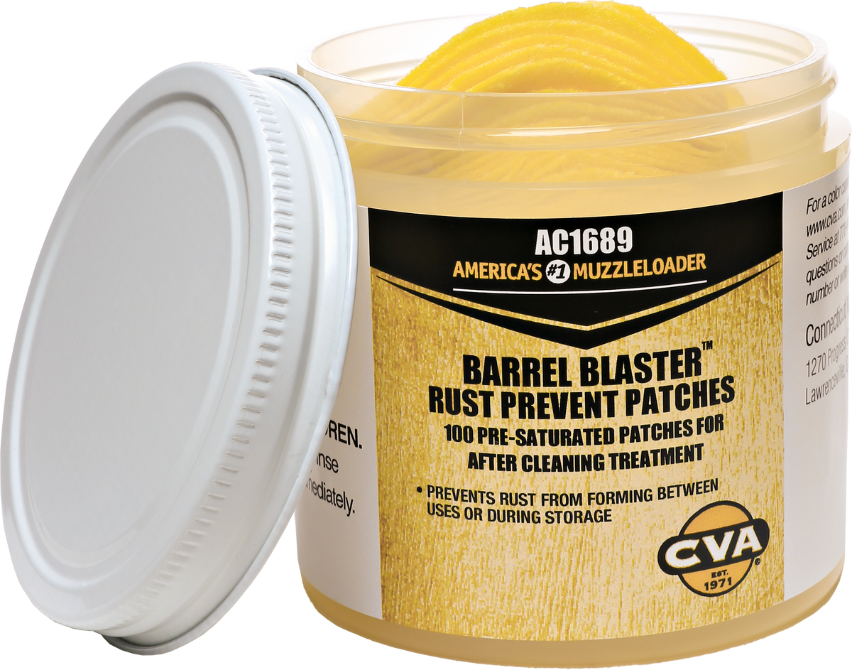CVA Barrel Blaster Pre-Lubed Cotton Cleaning Patches 100-Pack — view 2