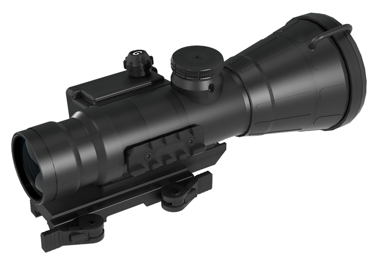 AGM Global Vision Comanche-40ER NL1 Gen 2+ Level 1 1x Night Vision Clip-On - P43 Green — view 2