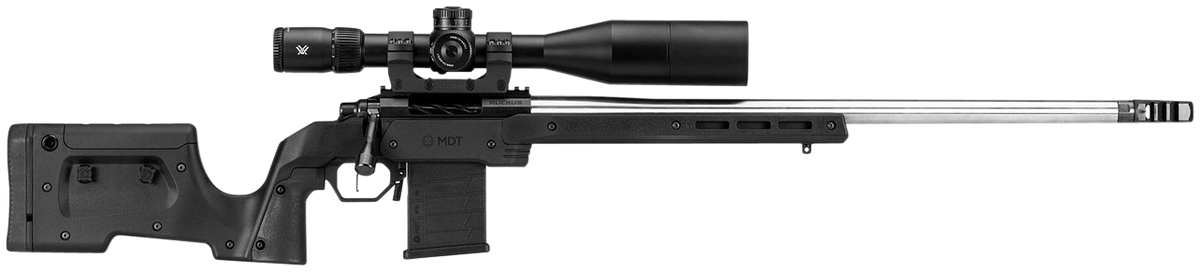 MDT XRS Chassis CZ 457 RH Black Aluminum/Polymer - M-LOK Forend, AICS Mag Compatible — view 2