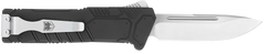 CobraTec Knives Special Forces 3.25" OTF Drop Point Plain D2 Steel Black Aluminum Handle — view 2