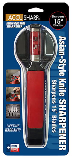 Accusharp 052C Asian-Style Sharpener Fine Diamond/Ceramic Red — view 2