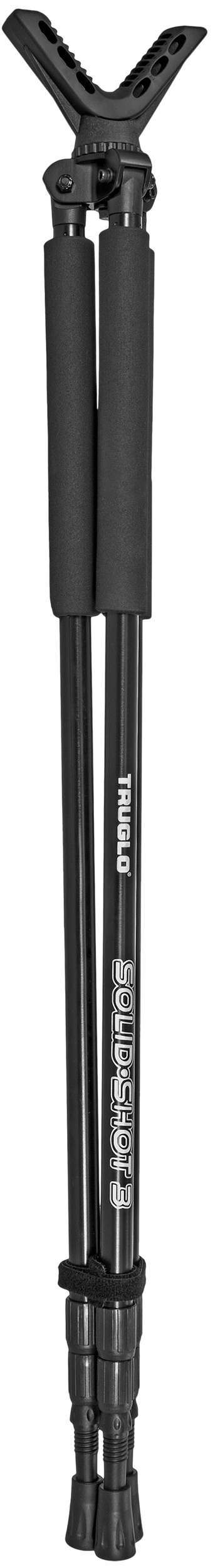 TruGlo Solid-Shot 22-68" Adjustable Tripod - Black Aluminum Shooting Stick — view 2
