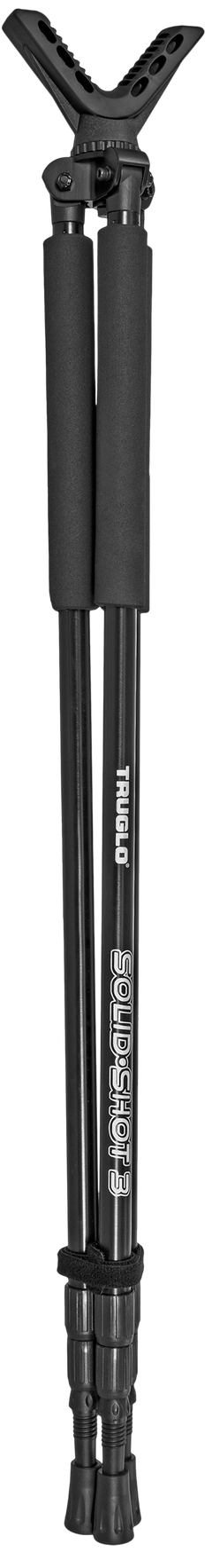 TruGlo Solid-Shot 22-68" Adjustable Tripod - Black Aluminum Shooting Stick — view 2