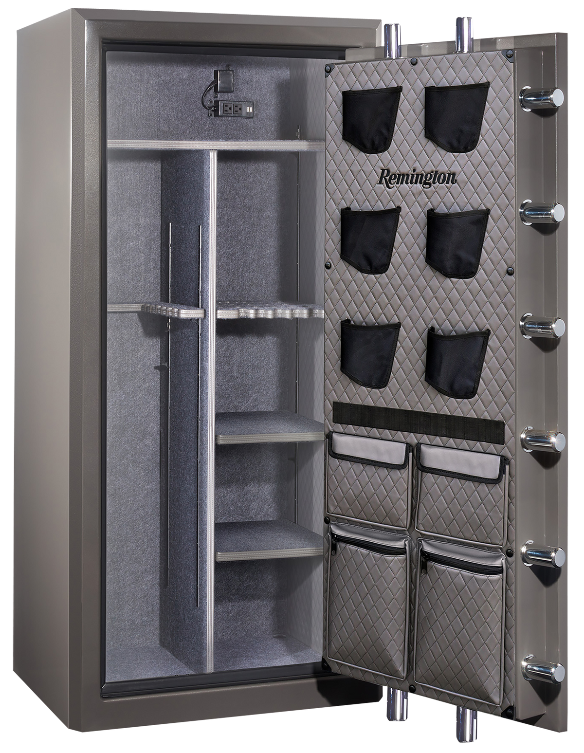 Sports Afield Seltzer SECSAR6526N 26+6 Fireproof Gun Safe - Seltzer Gray-Gloss Metallic — view 2
