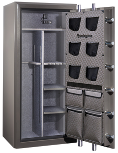 Sports Afield Seltzer SECSAR6526N 26+6 Fireproof Gun Safe - Seltzer Gray-Gloss Metallic — view 2