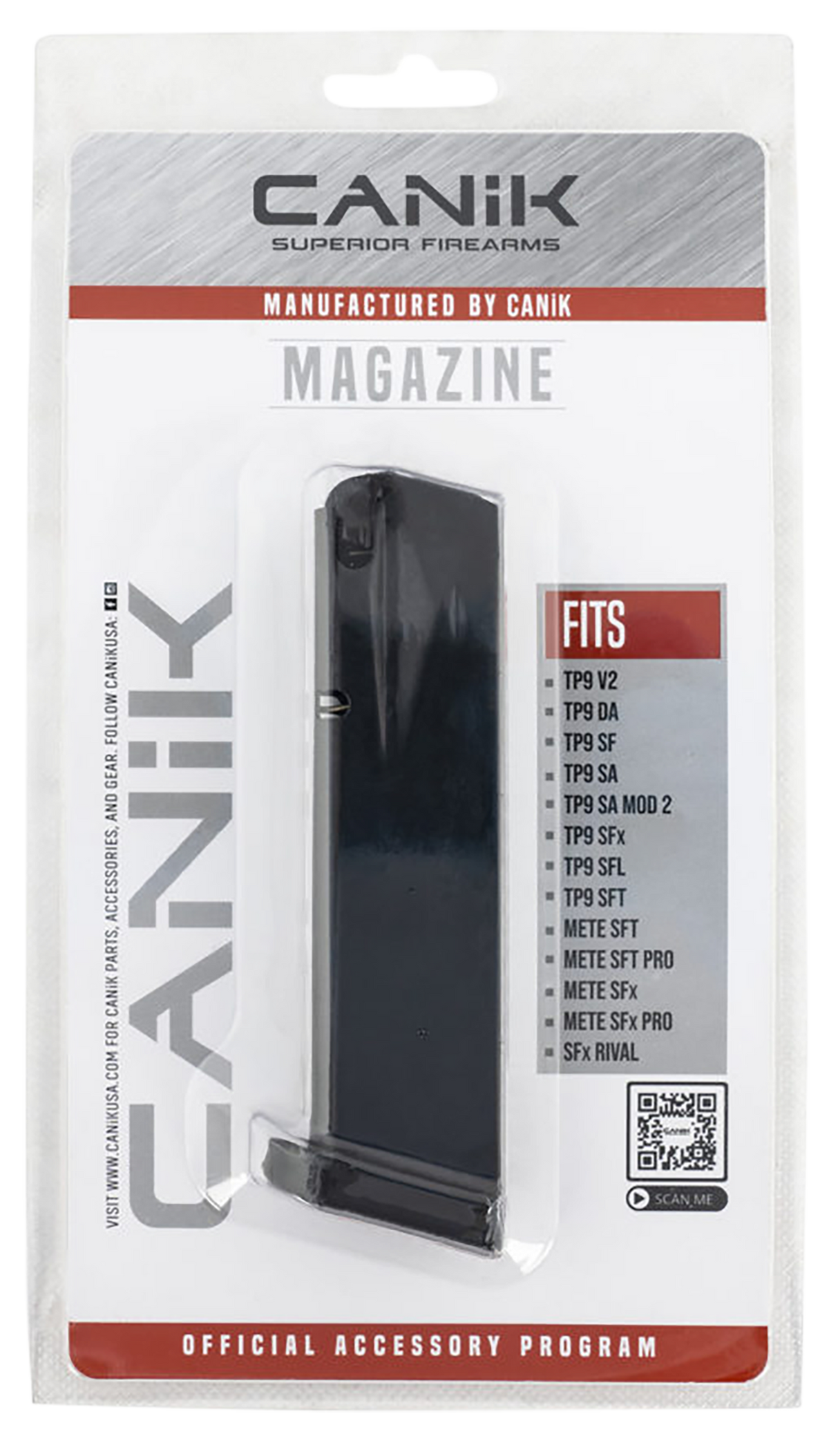 Canik TP9 9mm Luger 18rd Metal Magazine - Black — view 2