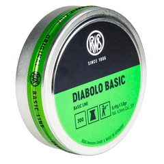 Umarex USA RWS Diabolo Basic .177 Cal 7gr Wadcutter Lead Airgun Pellets 300/Box — view 2