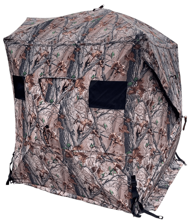 Muddy Twin Peaks Hub-Style Ground Blind - 58" x 58" x 70" Camo 600D Polyester — view 2