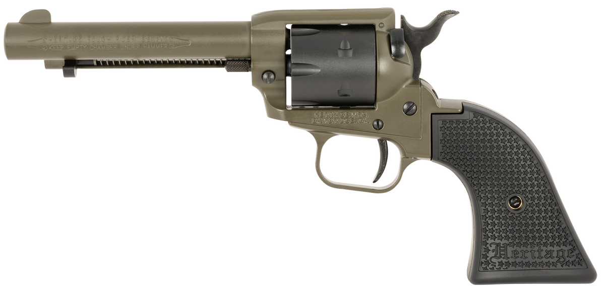 Heritage Mfg Rough Rider 22 LR 4.75" 6-Shot SAO Revolver - OD Green Cerakote — view 2