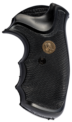 Pachmayr Gripper Grip Checkered Black Rubber w/Finger Grooves S&W J-Frame Square Butt — view 2