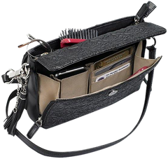 Kingport Industries GTM-10/BK Clutch Purse - Black Embroidered Lambskin — view 2