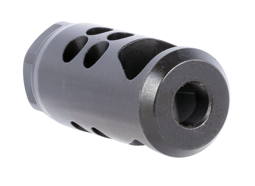 Ruger Hybrid Muzzle Brake .35 Cal 1/2x28 Matte Black Steel — view 2