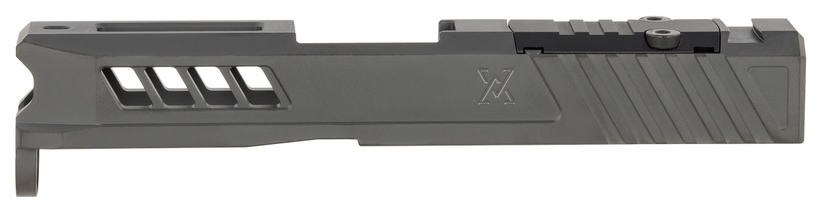 True Precision Axiom Optic Cut Slide - Fits Glock 43/43X - Black DLC 416R Stainless Steel — view 2