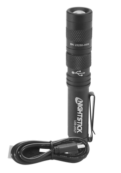 Bayco Nightstick USB-205ZF USB-C Rechargeable Zoom Focus Penlight 200 Lumens LED Black — view 2