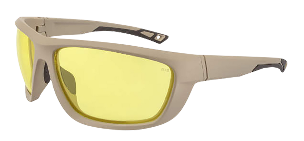 Radians Ducks Unlimited DUFF1 Full Frame Shooting Glasses Amber Lens Tan Frame — view 2