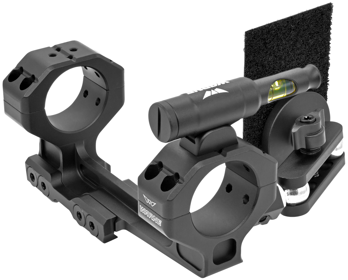 Warne 7818M Precision Cantilever Mount 30mm 0 MOA Black Anodized Scope Mount/Ring Combo — view 2