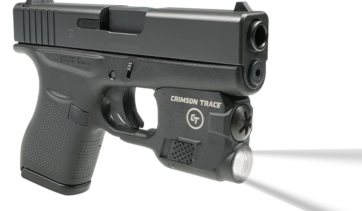 Crimson Trace LTG-773 Lightguard 110 Lumen White LED Light for Glock 42/43/43X/48 - Black Polymer — view 2