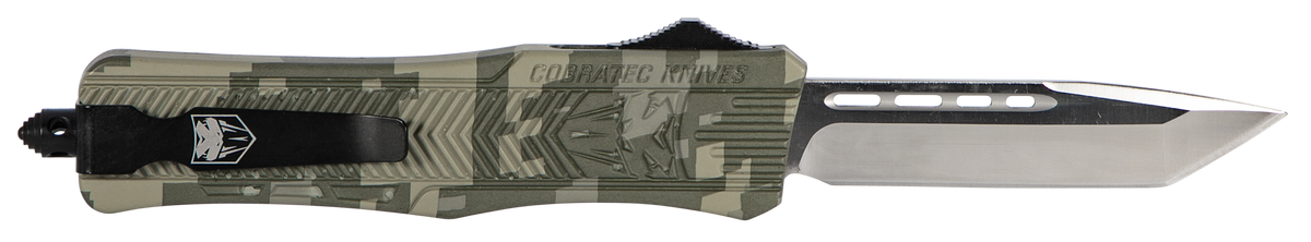 CobraTec CTK-1 Medium 3" OTF Tanto Plain D2 Steel Army DigiCamo Aluminum Handle — view 2