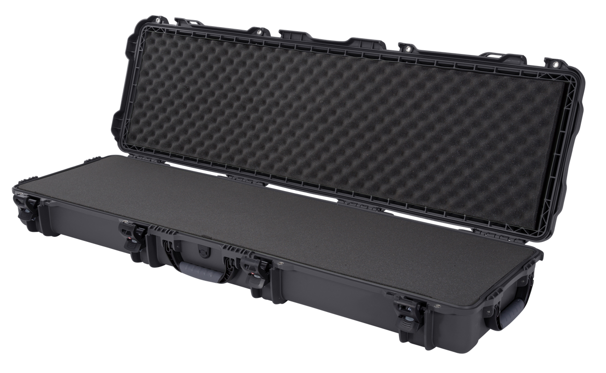 Nanuk 995 Waterproof Graphite Resin Rifle Hard Case 52" with Foam Padding & Lockable Latches — view 2