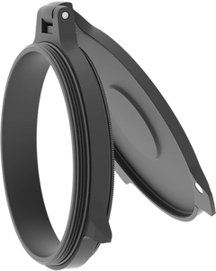 Leupold Alumina Flip-Back Lens Cover 56mm Objective Matte Black Aluminum — view 2