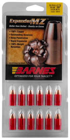 Barnes Bullets Expander MZ Muzzleloader 54 Cal 275gr HP 24/Box — view 2
